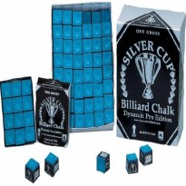 Cue Case McDermott 2x4 - Silver Cup 144 pcs blue chalk box