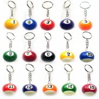 Products catalogue - Box of 15 key rings with balls 1-15