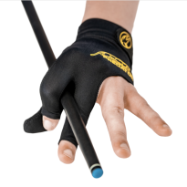 New - Billiard Glove Predator Second Skin black-yellow closed thumb