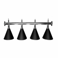 Products catalogue - Billiard Lamp with 4 black shades