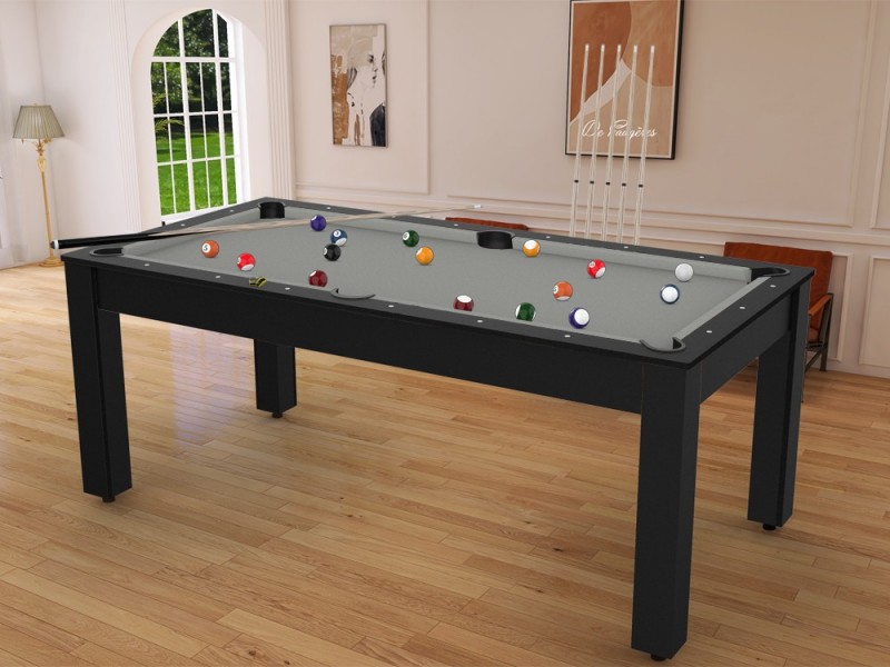 4 em 1 Multi mesa de jogo 7FT de bilhar, mesa de bilhar com