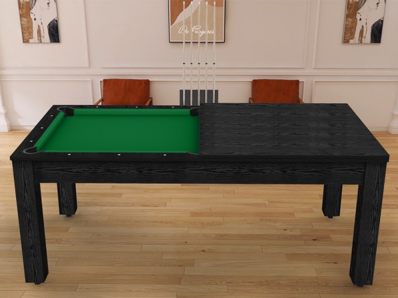 Pooltafel converteerbaar Woody Black