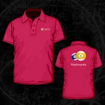 Billiard Ball Keychain - Poolmania Fuchsia Embroided Polo Shirt