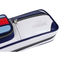 Longoni Ambizione Zapata carom cue - Cue case Longoni Giotto Sport 4x8