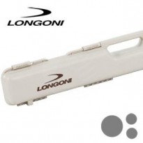 Longoni Luna Nera W-Ferrule VP2 Carom Shaft - Longoni White Shuttle 1x2 Pool Cue Case