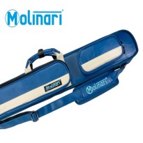 Aanbiedingen - Molinari Retro Blauw-Beige 2x4 keu-koffer